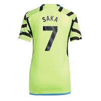Camiseta Arsenal Bukayo Saka #7 Segunda Equipación Replica 2023-24 para mujer mangas cortas